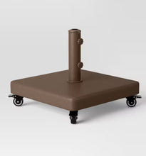 55lbs Polycrete Square Outdoor Patio Market Umbrella Bases with Wheels - Threshold! (NEW IN BOX)