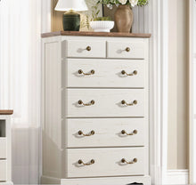 Ingberg Farmhouse 6 Chest Of Drawers For Bedroom, White - WE DO NOT SHIP!!