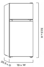 Vissani 3.1 cu. ft. 2 Door Mini Refrigerator in Black with Freezer, ENERGY STAR! (NEW IN BOX)