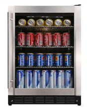 Magic Chef Beverage 23.4 in. 154 (12 oz.) Can Beverage Cooler, Stainless Steel!! BRAND NEW(MINOR DENT FROM SHIPPING)!!