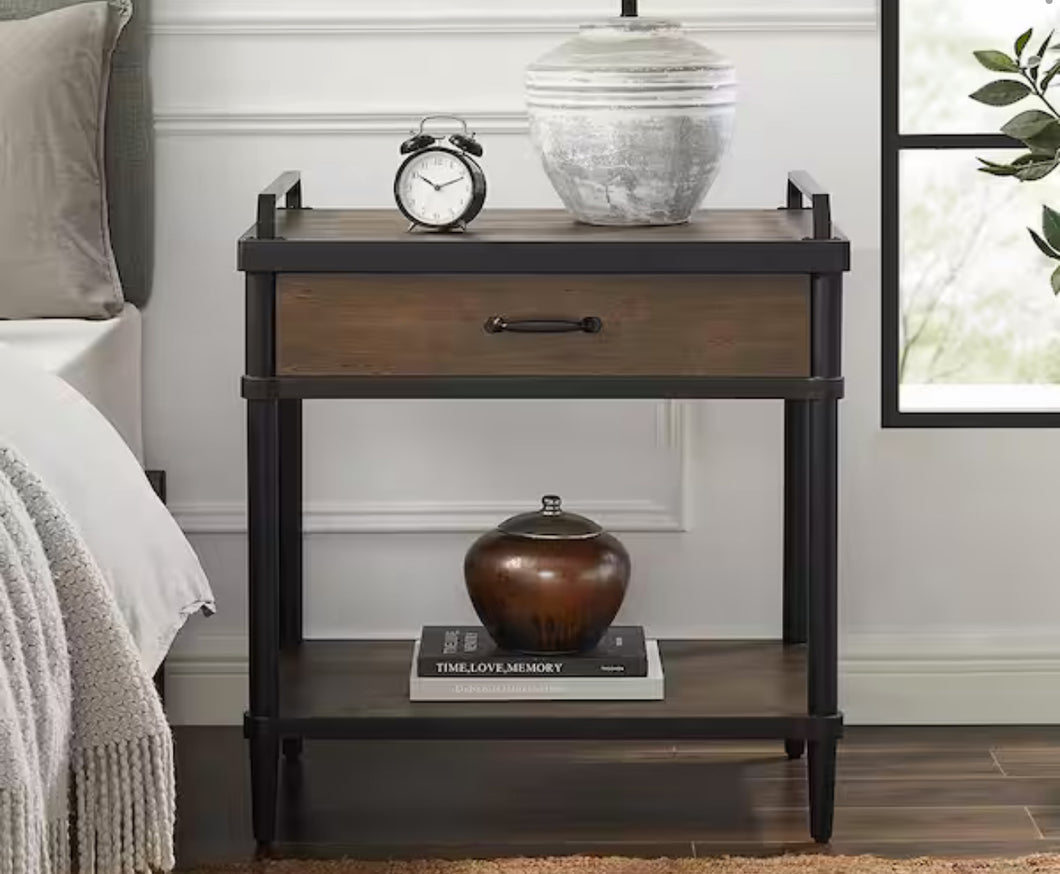 Emy Rustic Accent End Table! (NEW IN BOX)