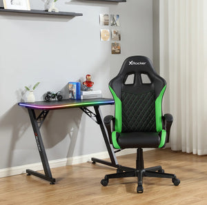 X Rocker Apex Junior PC Kids Gaming Chair, Green!! NEW AND ASSEMBLED!!