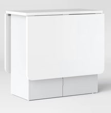 Drop Leaf Dining Table with Storage Shelves White - Room Essentials! (NEW IN BOX)