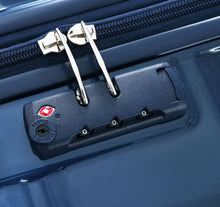 Merax 3-Piece Gradient Blue 20 in. 24 in. 28 in. ABS and PC Hardshell Spinner Luggage Set with TSA Lock, 20 in. with USB Port! (NEW - WRAPPED IN PLASTIC - MINOR SCRATCH ON 28”)