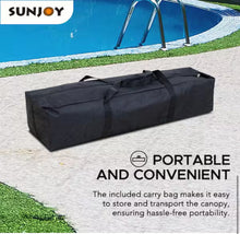 Grey 10 ft. x 10 ft. Steel and Aluminum Frame Floating Tent Pool Pop Up Gazebo with Fabric Canopy! (NEW IN BOX)