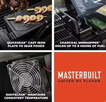 Masterbuilt AutoIgnite Series 545 Digital Charcoal Grill and Smoker in Black!! BRAND NEW(HANDLE BROKE OFF DURING SHIPPING)!!