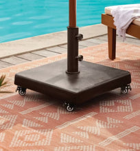 55lbs Polycrete Square Outdoor Patio Market Umbrella Bases with Wheels - Threshold! (NEW IN BOX)