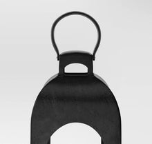 22.5"x7.7" Pillar Cast Aluminum Outdoor Lantern Candle Holder Black - Threshold - WE DO NOT SHIP!!