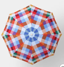 6' Round Beach Umbrella Checkered - Room Essentials! (NEW)