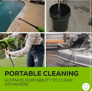 Greenworks POWERALL™ 24V Power Cleaner is compact, lightweight (4.3 lbs.), and easy-to-use- new in box
