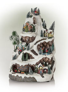 Alpine Corporation Animated Winter Wonderland Set with LED Light and Music!! NEW OUT OF BOX!!