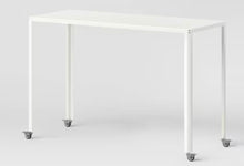 45" Rolling Metal Computer Desk Chalk White - Room Essentials! (NEW IN BOX)