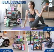 Mythinglogic Dumbbell Rack, Home Gym Storage Sports Weight Rack for Dumbbells, Kettlebells Yoga Mat and Balls! (NEW IN BOX)