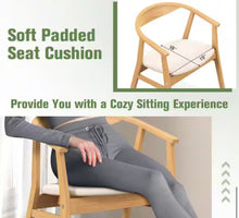 Set of 4 Leisure Bamboo Armchair Accent Chair with Curved Back and Bamboo Structure! (NEW IN TWO BOXES!)