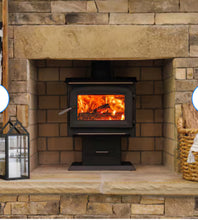 Ashley Hearth Products 1200-sq ft Heating Area Firewood and Fire Logs Stove- brand new