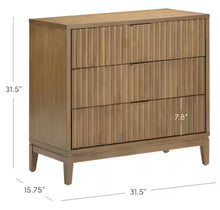 Jasper Light Brown 3 Drawer 31.5 in. Wide Dresser with Solid Wood Frame! (BRAND NEW & ASSEMBLED)