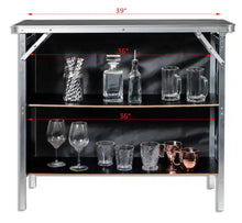 39” L x 15” W x 35” H Portable Outdoor Patio Wet Bar/Table, Skirt and Carry Case Included!! NEW IN BOX!!