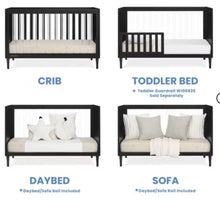 Delta Children Bowie 4-in-1 Convertible Acrylic Crib, Black! - Greenguard Gold Certified! (NEW IN BOX)