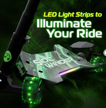 Melo SideWinder Kick Scooter - Green: Steel & Aluminum Frame, Lights Up! (NEW IN BOX)