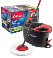O-Cedar EasyWring Spin Mop and Bucket System: Portable, Non-Abrasive, Reusable, Extendable Handle! (NEW)