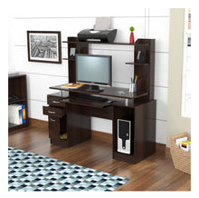 Inval Laminate 2-Pedestal Computer Office Desk with Hutch, Multiple Colors**New in box**