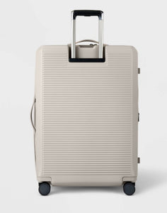 Signature Hardside Large Checked Spinner Suitcase from Open Story- new