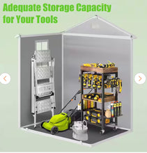 Gray 6 ft. W x 4 ft. D All-Weather Resin Patio Outdoor Plastic Storage Shed with Window & Reinforced Floor(24 sq. ft.) new in 2 boxes!