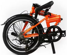 ZiZZO Via 7 Speed 20" Folding Cruiser Bike - Metallic Orange! (NEW & ASSEMBLED)