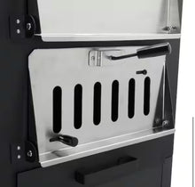 Karl Home 25.98 in. Wood Fired Outdoor Pizza Oven in Black! (NEW IN BOX)