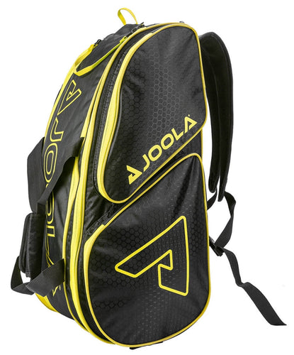 JOOLA Tour Elite Pickleball Bag, Backpack, Duffle Bag for Pickleball and Racket Sports, Black/Yellow!! NEW IN BOX!!