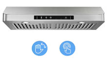 Vikio 30 in. 900CFM Ducted Under Cabinet Range Hood in Stainless Steel with 3-Way Venting Removable LEDS and Gesture Control!! NEW IN BOX!!