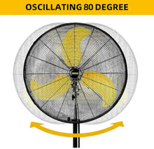 Edendirect 30 in. Heavy Duty High Velocity Pedestal Oscillating Fan with Powerful 1/3 HP Motor, Commercial or Industrial Fan!! NEW IN BOX!!