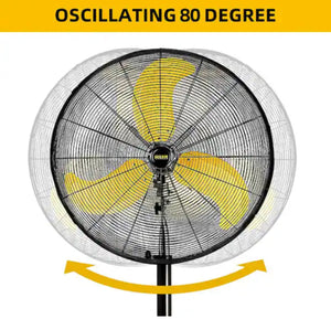 Edendirect 30 in. Heavy Duty High Velocity Pedestal Oscillating Fan with Powerful 1/3 HP Motor, Commercial or Industrial Fan!! NEW IN BOX!!