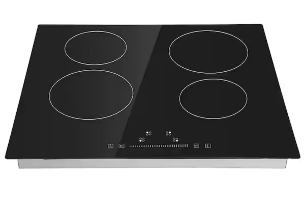 SKYSHALO
Built in Electric Stove Top, 23.2 x 20.5 in. 4 Burners, 240 Volt Glass Radiant Cooktop with Sensor Touch Control- NEW