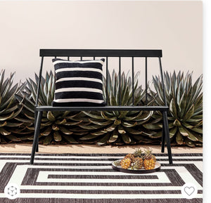 Windsor Metal Stack Patio Bench from Threshold- new!