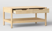 Scandi Coffee Tables Table With Drawers Natural - Room Essentials! (NEW IN BOX)