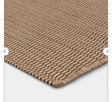 4'x6' Micro Dash Rectangular Woven Outdoor Area Rug Tan- new
