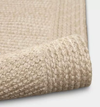 7'x10' Natural Woven Rectangular Braided Outdoor Area Rug Cream/Beige!(NEW - DARK SPOT)