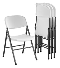 Mainstays Premium Resin Folding Chair, 4-Pack, White!! NEW IN BOX!!