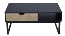 Bryson Two-Tone Lift Top with Storage Coffee Table Black - Teamson Home: Modern Home Office Desk! (NEW IN BOX)