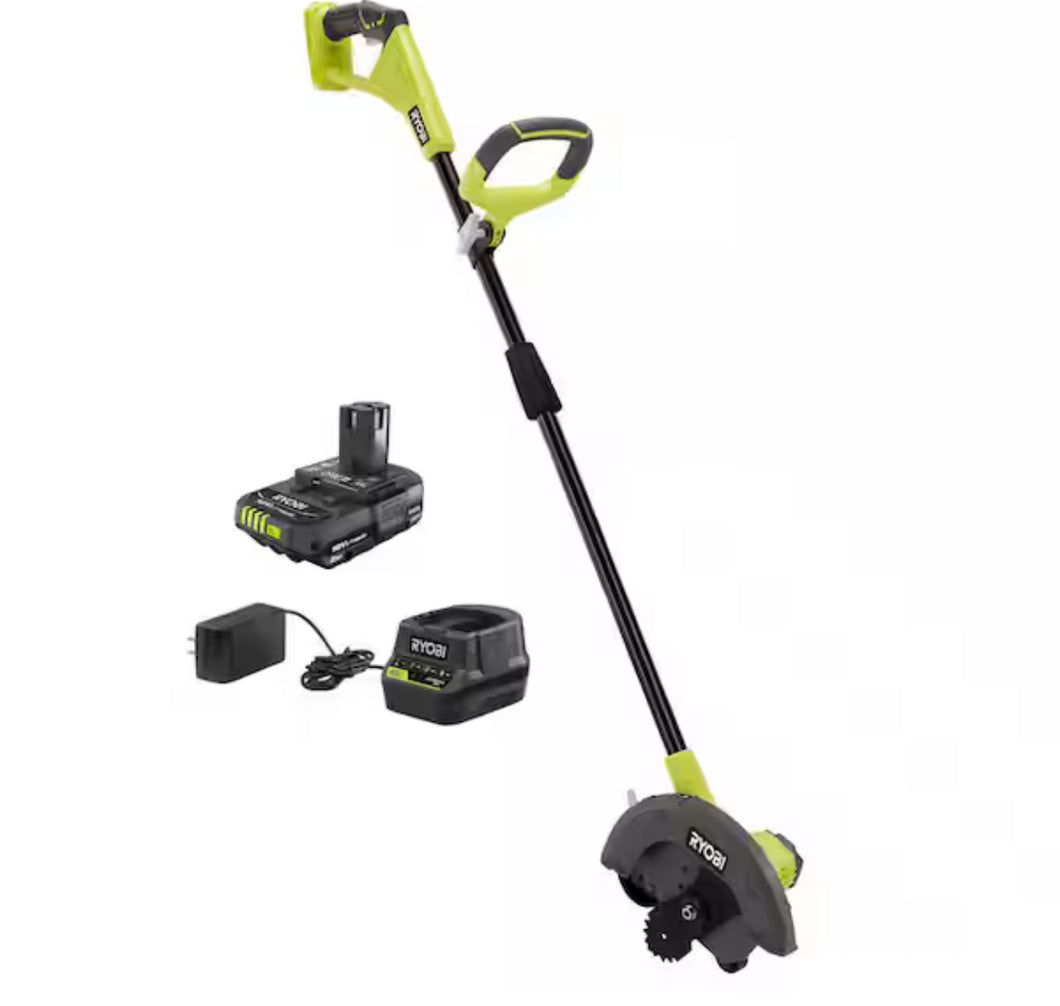 Ryobi ONE+ 18V 9 in. Cordless Battery Edger with 2.0 Ah Battery and Charger!