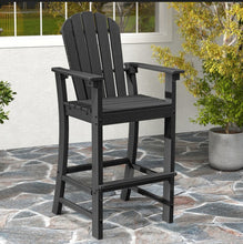 Tangkula 2PCS Outdoor HDPE Bar Stool Tall Adirondack Chair with Armrests and Footrest 30 Inches Counter Height Bar Stool!! NEW IN BOXES(2 BOXES)!!