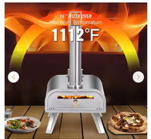 MASTER COOK
16 in. Wood Pellet Pizza Oven in Stainless Steel, Portable Outdoor Pizza Grill