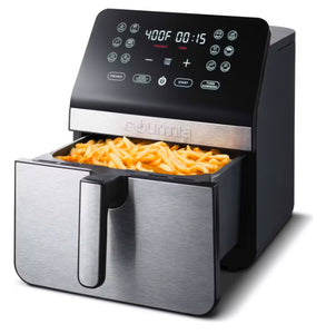 Gourmia 8qt Digital Air Fryer, with 12 One-Touch Functions & Guided Cooking - Stainless Steel!! NEW IN BOX!!