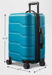 Hardside Carry On Spinner Suitcase - Open Story, Blue!! NEW!!