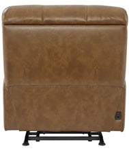 Barcalounger Presley Leather Power Rocker Recliner with Power Headrest, Brown! (NEW - HAS MINOR BLEMISH ON BOTTOM OF FRONT LEFT - PHOTOS SHOWN)