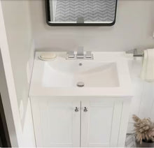 Swiss Madison 24 in. Ceramic Vanity Top with 3-Faucet Holes with White Basin!! NEW IN BOX!!
