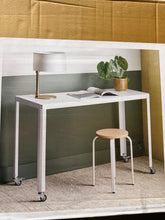 45" Rolling Metal Computer Desk Chalk White - Room Essentials! (NEW IN BOX)