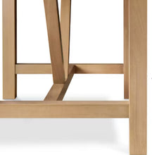 Grant Wood Dining Table Rustic Beige - Finch: Modern Farmhouse Style, Seats Six, Trestle Base! (NEW IN BOX - TABLE ONLY!)