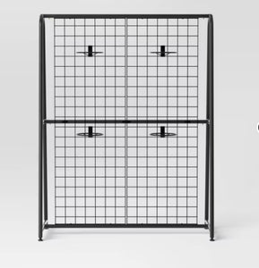 A-Frame Patio Decorative Screen Black 1.83'x5.41'x4.25' - Room Essentials! (NEW IN BOX)